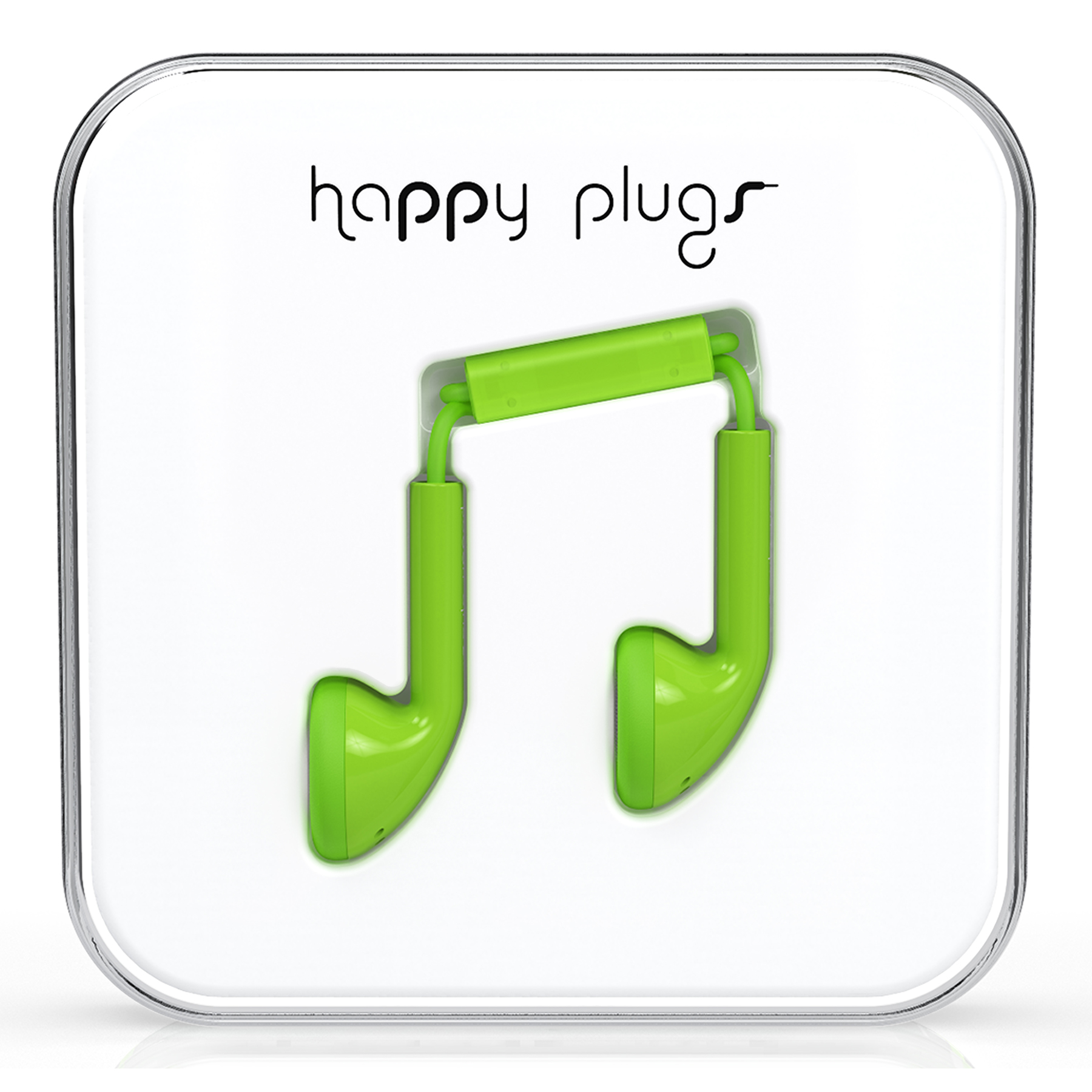 Happy Plugs Green Earbud слушалки с Mic & Remote