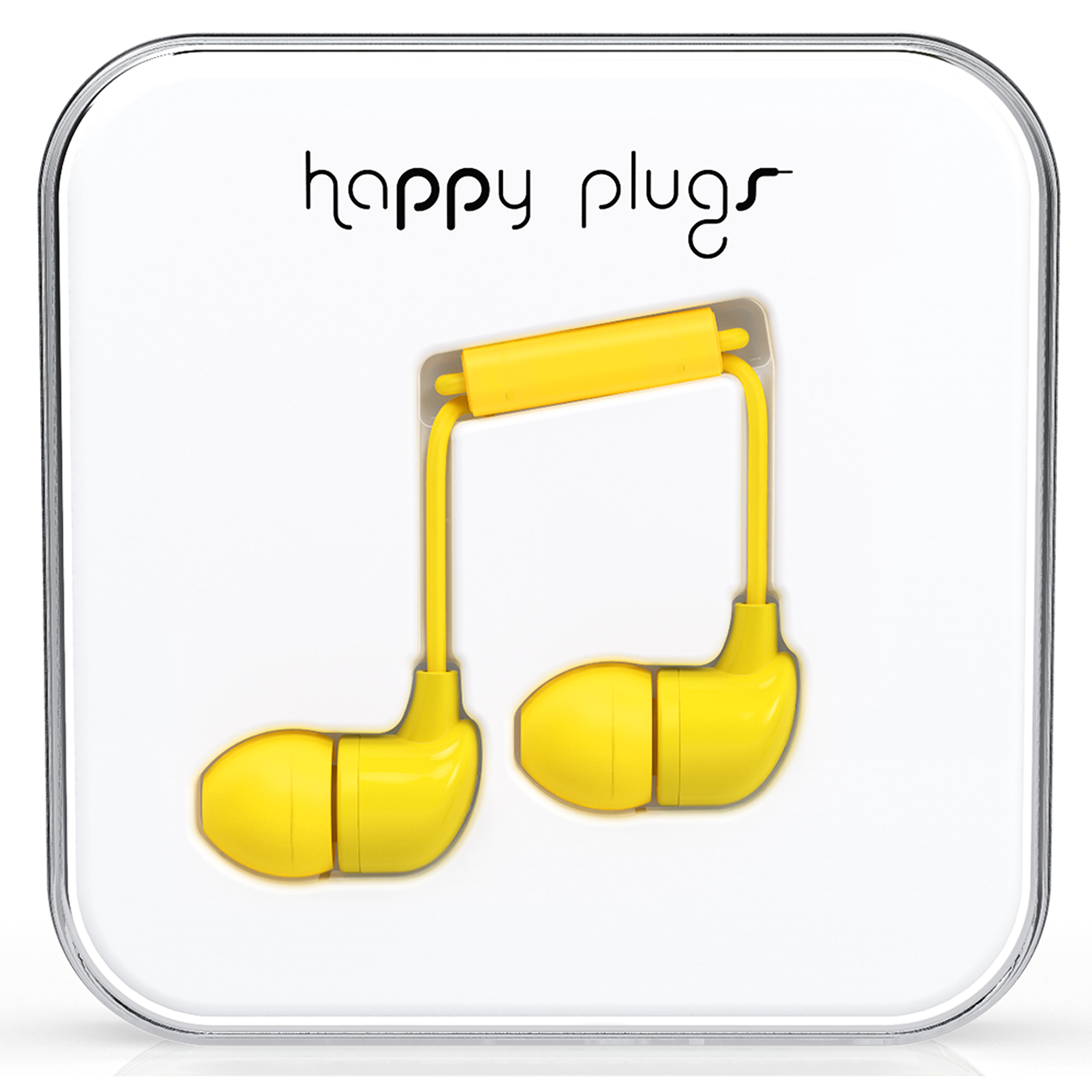 Happy Plugs Yellow In-Ear слушалки с Mic & Remote
