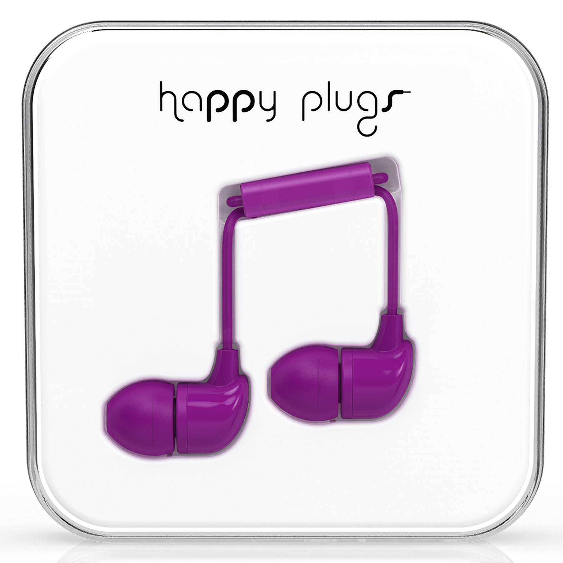 Happy Plugs Purple In-Ear слушалки с Mic & Remote
