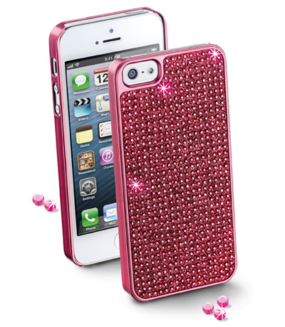 Bling калъф за iPhone 5 розов