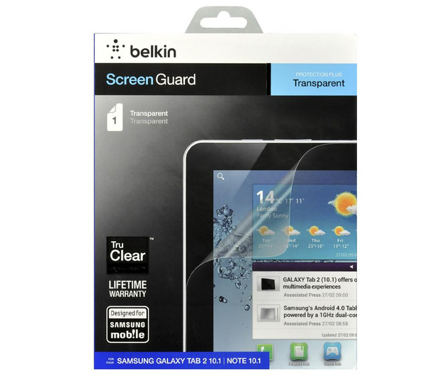 Belkin ScreenGuard Galaxy Tab 2 10.1 Transparent