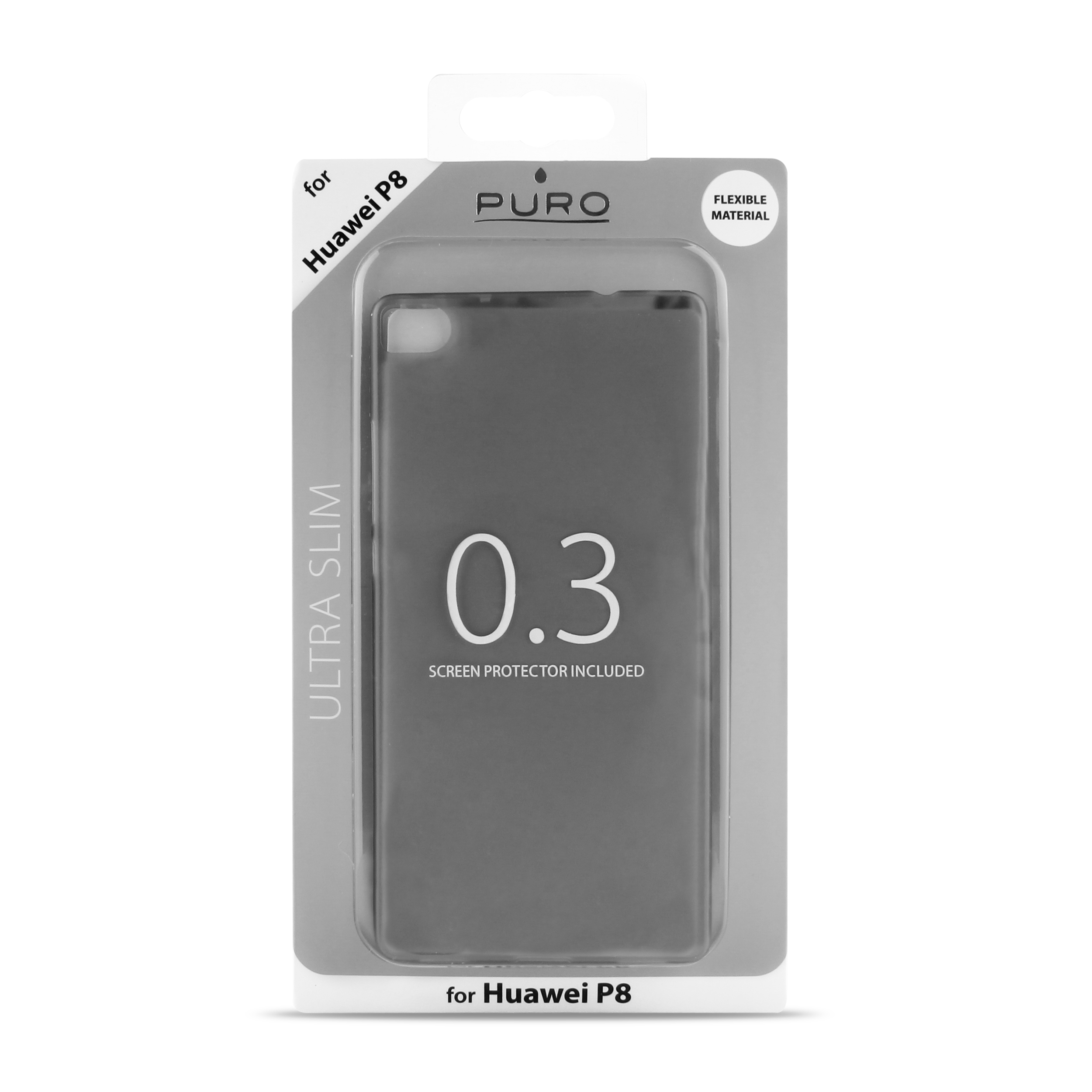 PURO Ultra Slim 0.3 за HUAWEI P8: черен