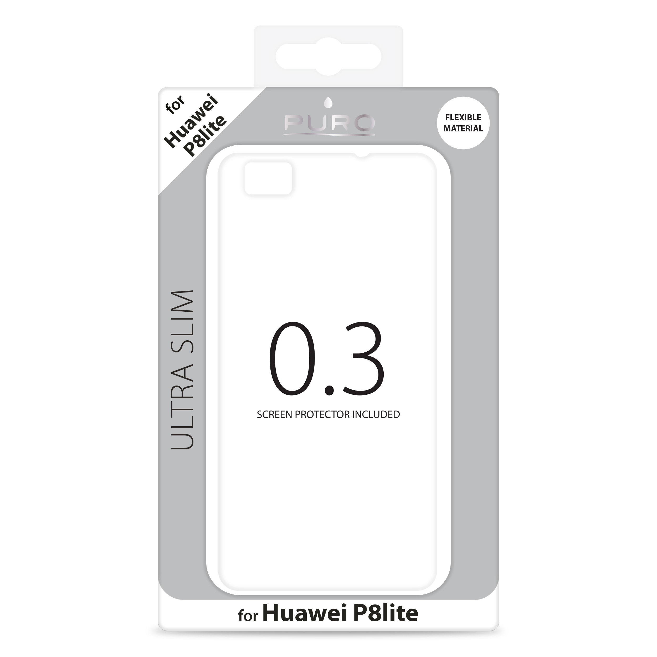 PURO Ultra Slim 0.3 за HUAWEI P8 LITE: прозрачен