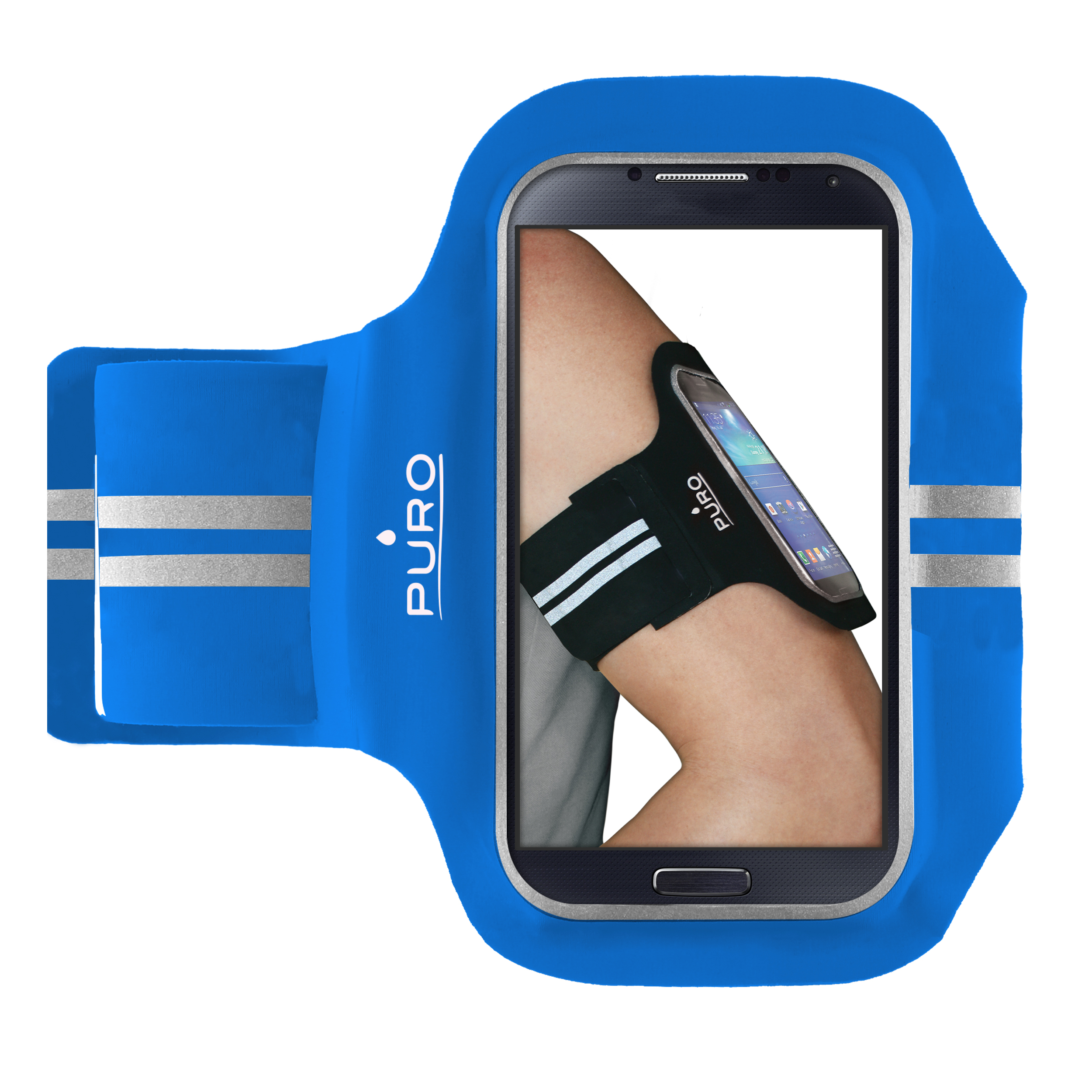 PURO ARMBAND калъф за смартфон до 5.1“: син