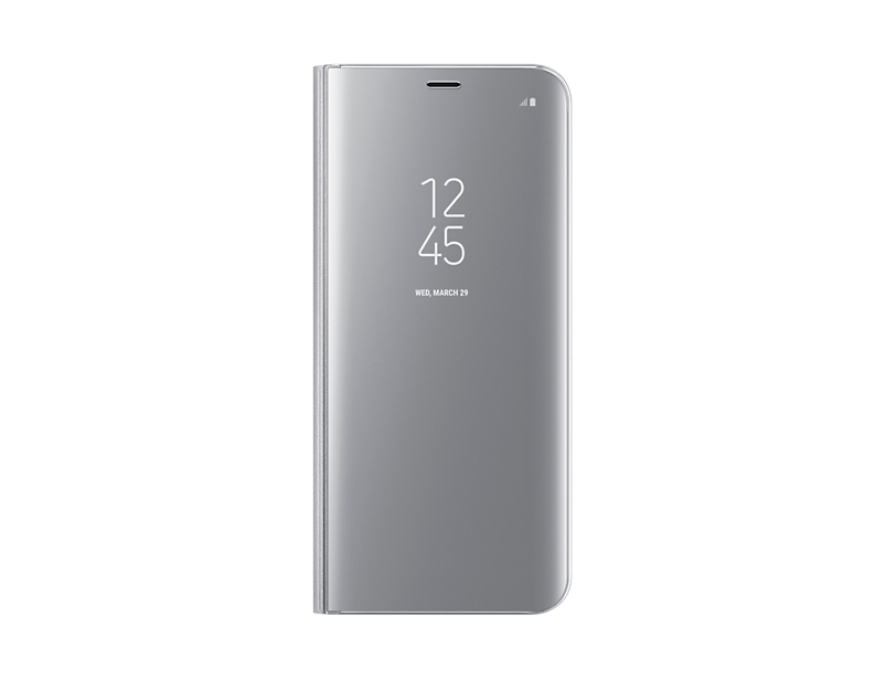 Samsung Galaxy S8+,G955,Clear View Stand Cover,Silver