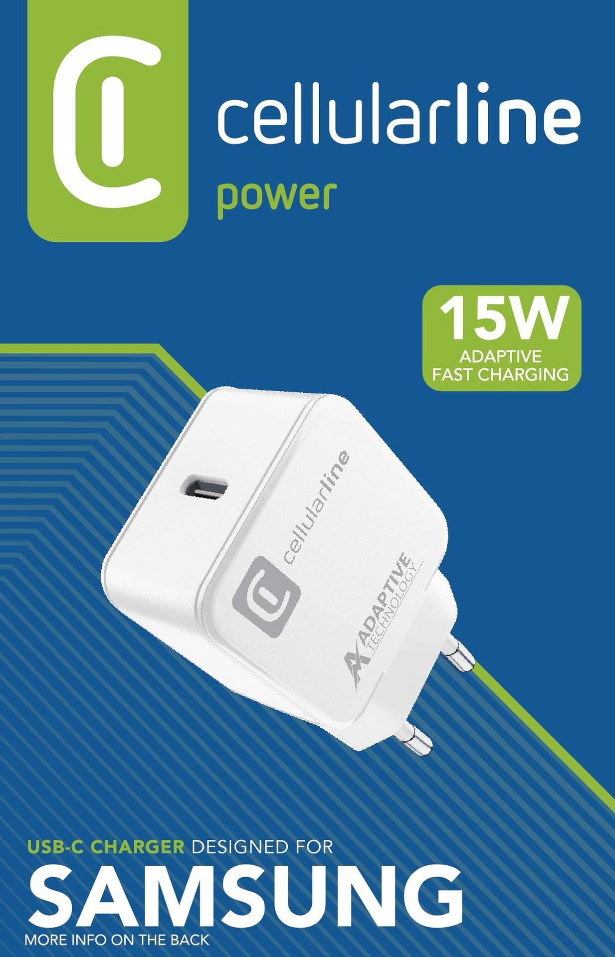Зарядно 220V USB-C 15W бяло